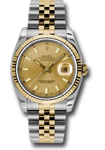 Pre-owned Rolex Steel and Yellow — 116233