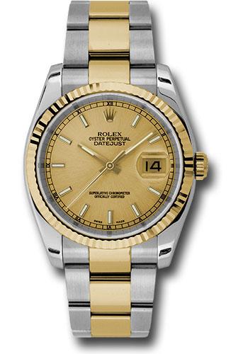 Pre-owned Rolex Steel and Yellow — 116233