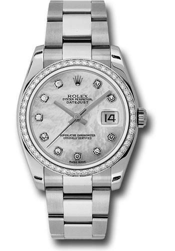Pre-owned Rolex Steel and White — 116244