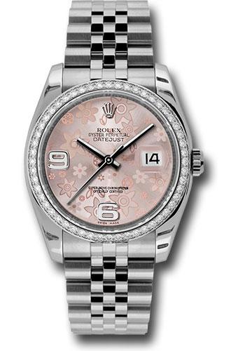 Pre-owned Rolex Steel and White — 116244