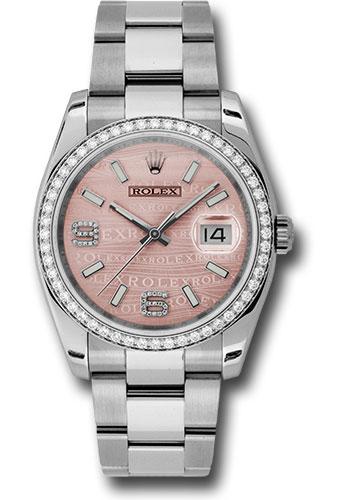 Pre-owned Rolex Steel and White — 116244