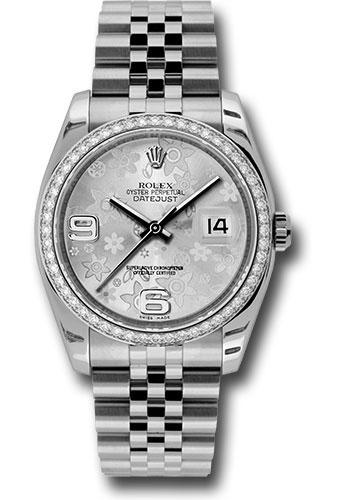 Pre-owned Rolex Steel and White — 116244