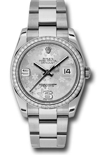 Pre-owned Rolex Steel and White — 116244