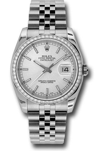 Pre-owned Rolex Steel and White — 116244