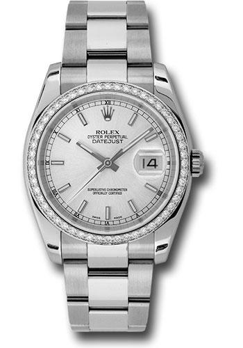 Pre-owned Rolex Steel and White — 116244