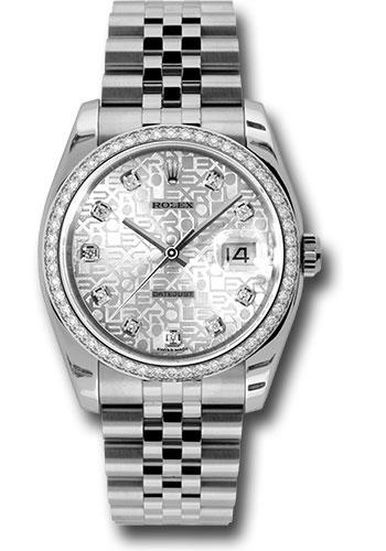 Pre-owned Rolex Steel and White — 116244