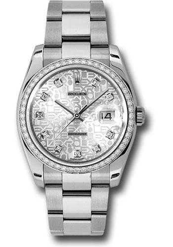 Pre-owned Rolex Steel and White — 116244
