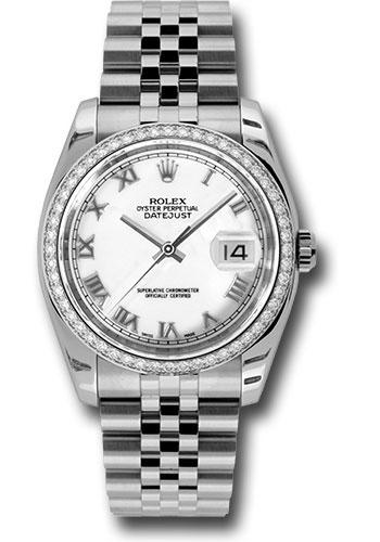 Pre-owned Rolex Steel and White — 116244