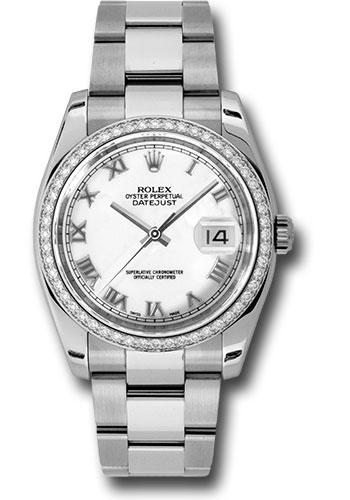 Pre-owned Rolex Steel and White — 116244