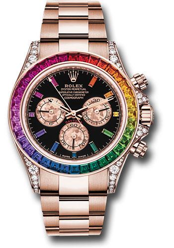 Pre-owned Rolex Everose Cosmograph Daytona — 116595RBOW