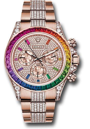Pre-owned Rolex Everose Cosmograph Daytona — 116595RBOW