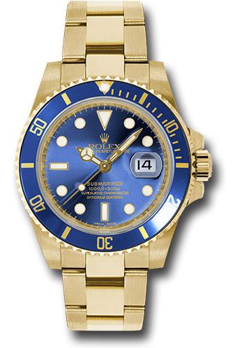 Pre-owned Rolex Yellow Gold Submariner — 116618