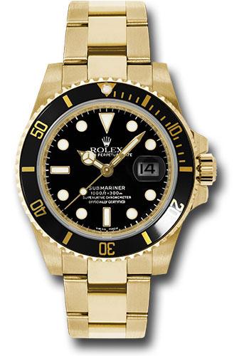 Pre-owned Rolex Yellow Gold Submariner — 116618