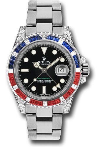 Pre-owned Rolex White Gold GMT-Master — 116759SARU