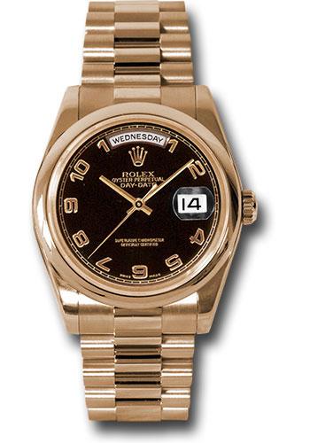 Pre-owned Rolex Pink Gold Day-Date — 118205