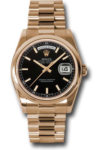 Pre-owned Rolex Pink Gold Day-Date — 118205
