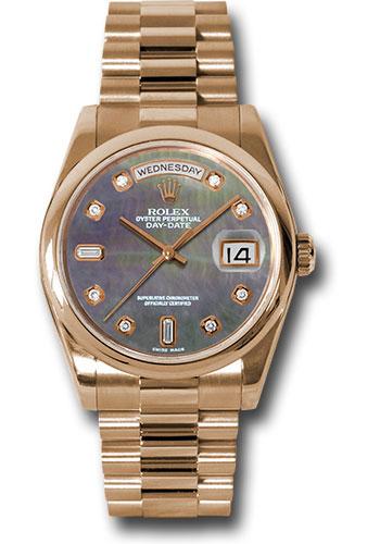 Pre-owned Rolex Pink Gold Day-Date — 118205
