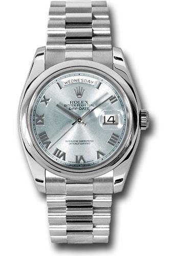 Pre-owned Rolex Platinum Day-Date 36 — 118206
