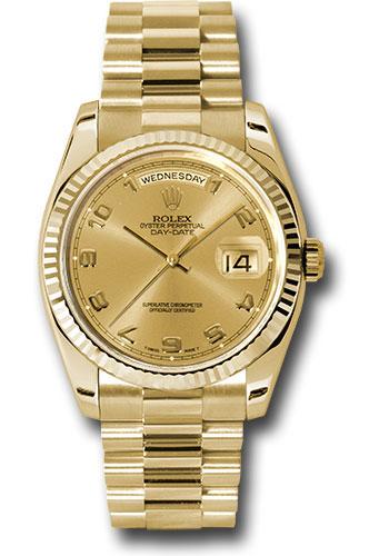 Pre-owned Rolex Yellow Gold Day-Date — 118238