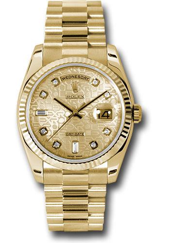 Pre-owned Rolex Yellow Gold Day-Date — 118238