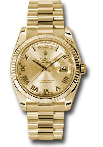 Pre-owned Rolex Yellow Gold Day-Date — 118238