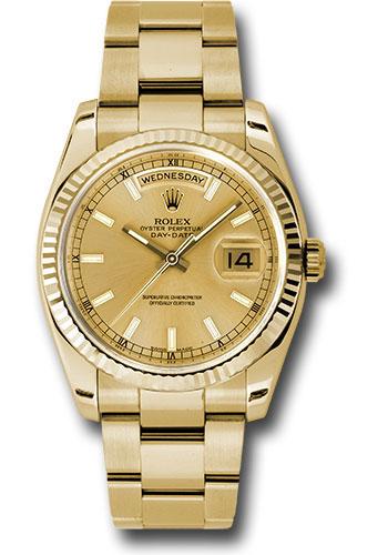 Pre-owned Rolex Yellow Gold Day-Date — 118238