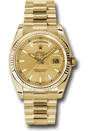 Pre-owned Rolex Yellow Gold Day-Date — 118238