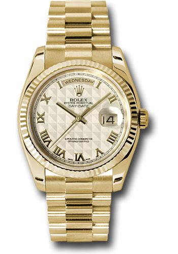 Pre-owned Rolex Yellow Gold Day-Date — 118238