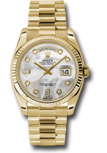 Pre-owned Rolex Yellow Gold Day-Date — 118238