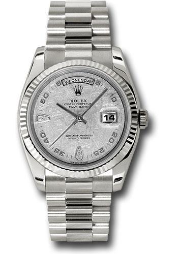 Pre-owned Rolex White Gold Day-Date — 118239