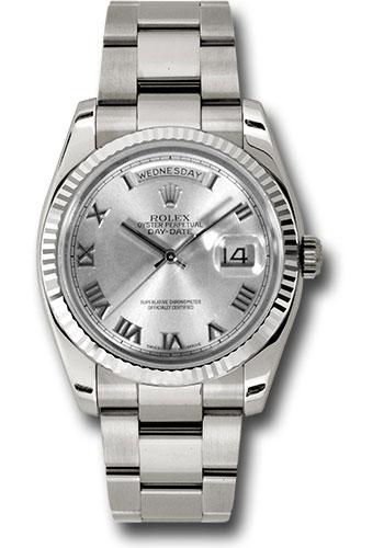 Pre-owned Rolex White Gold Day-Date — 118239