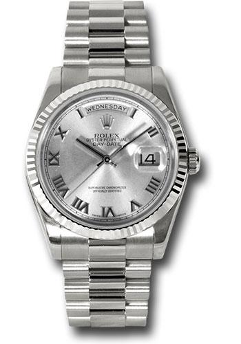 Pre-owned Rolex White Gold Day-Date — 118239