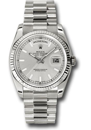 Pre-owned Rolex White Gold Day-Date — 118239