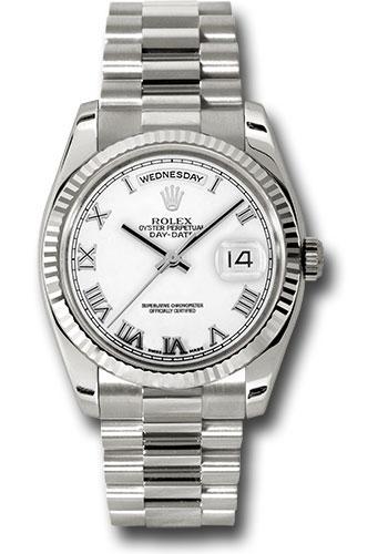 Pre-owned Rolex White Gold Day-Date — 118239