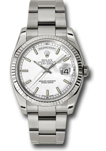 Pre-owned Rolex White Gold Day-Date — 118239