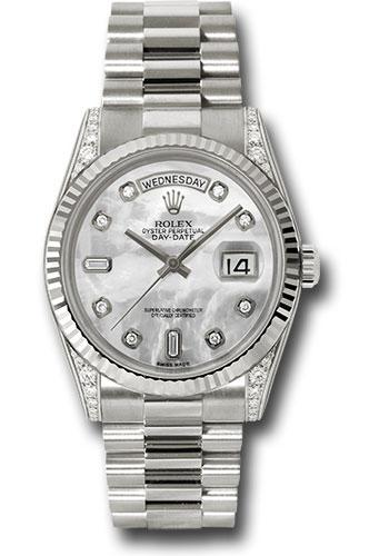 Pre-owned Rolex White Gold Day-Date — 118339