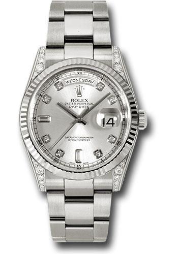 Pre-owned Rolex White Gold Day-Date — 118339