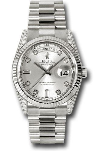 Pre-owned Rolex White Gold Day-Date — 118339