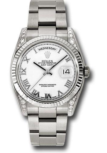 Pre-owned Rolex White Gold Day-Date — 118339