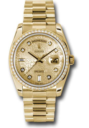 Pre-owned Rolex Yellow Gold Day-Date — 118348