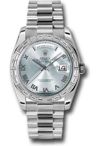 Pre-owned Rolex Platinum Day-Date 36 — 118366