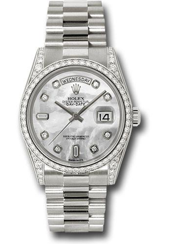 Pre-owned Rolex White Gold Day-Date — 118389