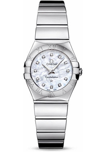 Pre-owned Omega Ladies Constellation Polished — 123.10.24.60.55.002