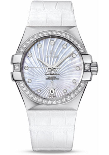 Pre-owned Omega Ladies Constellation Chronometer — 123.18.35.20.55.001