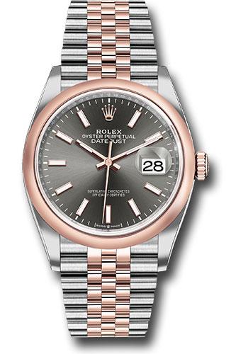 Pre-owned Rolex Steel and Everose — 126201