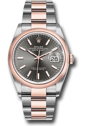 Pre-owned Rolex Steel and Everose — 126201