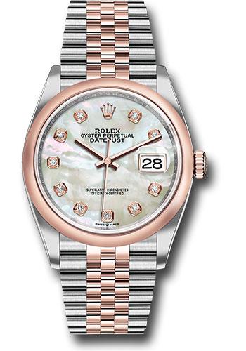 Pre-owned Rolex Steel and Everose — 126201