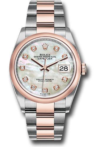Pre-owned Rolex Steel and Everose — 126201