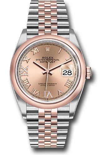 Pre-owned Rolex Steel and Everose — 126201