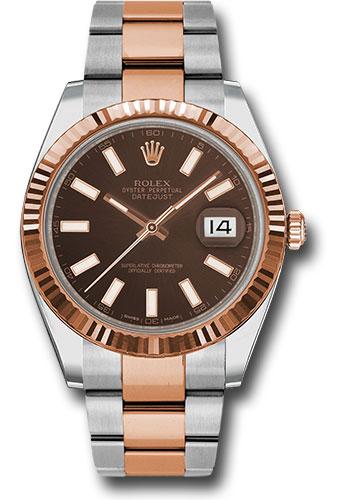 Pre-owned Rolex Steel and Everose — 126331